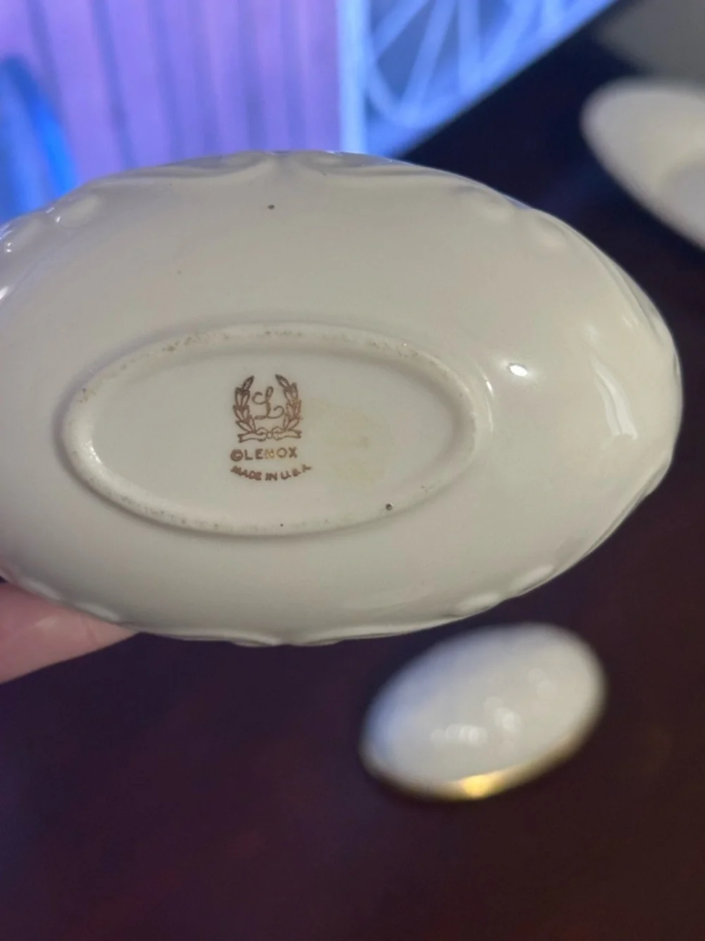 Vintage Lenox Lyric Ivory Porcelain Trinket Box
